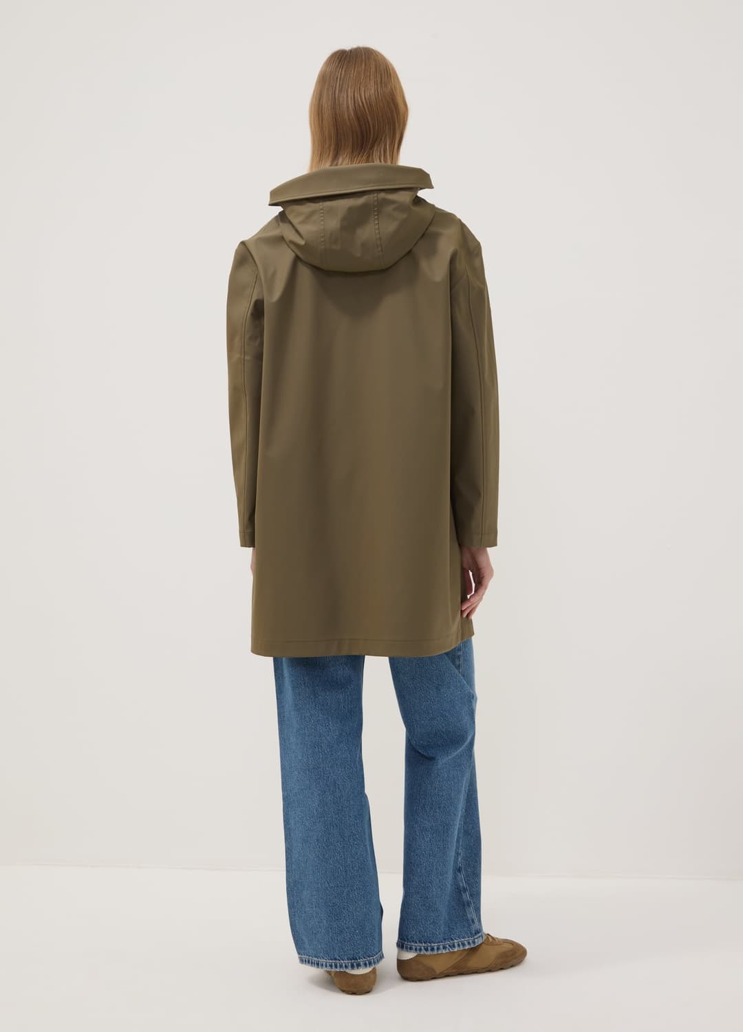 Lange Violette Jacke Mit Kapuze Und Reissverschluss | OVS Lange Violette Jacke Mit Kapuze Und Reissverschluss - 3 | OVS