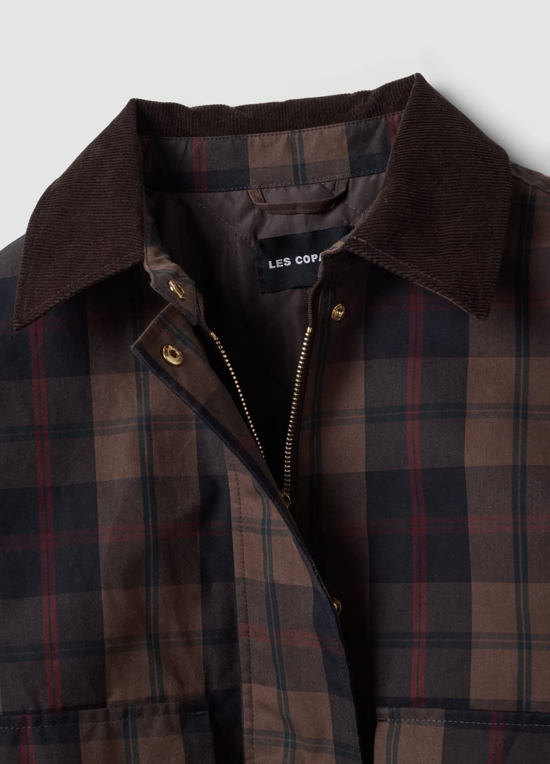 Braune Karierte Steppjacke Aus Reiner Baumwolle | OVS Braune Karierte Steppjacke Aus Reiner Baumwolle - 1 | OVS
