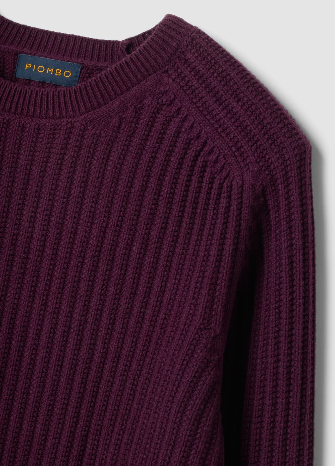 Violetter Rippstrick-pullover Aus Baumwollmix Mit Rundhalsausschnitt | OVS Violetter Rippstrick-pullover Aus Baumwollmix Mit Rundhalsausschnitt - 5 | OVS