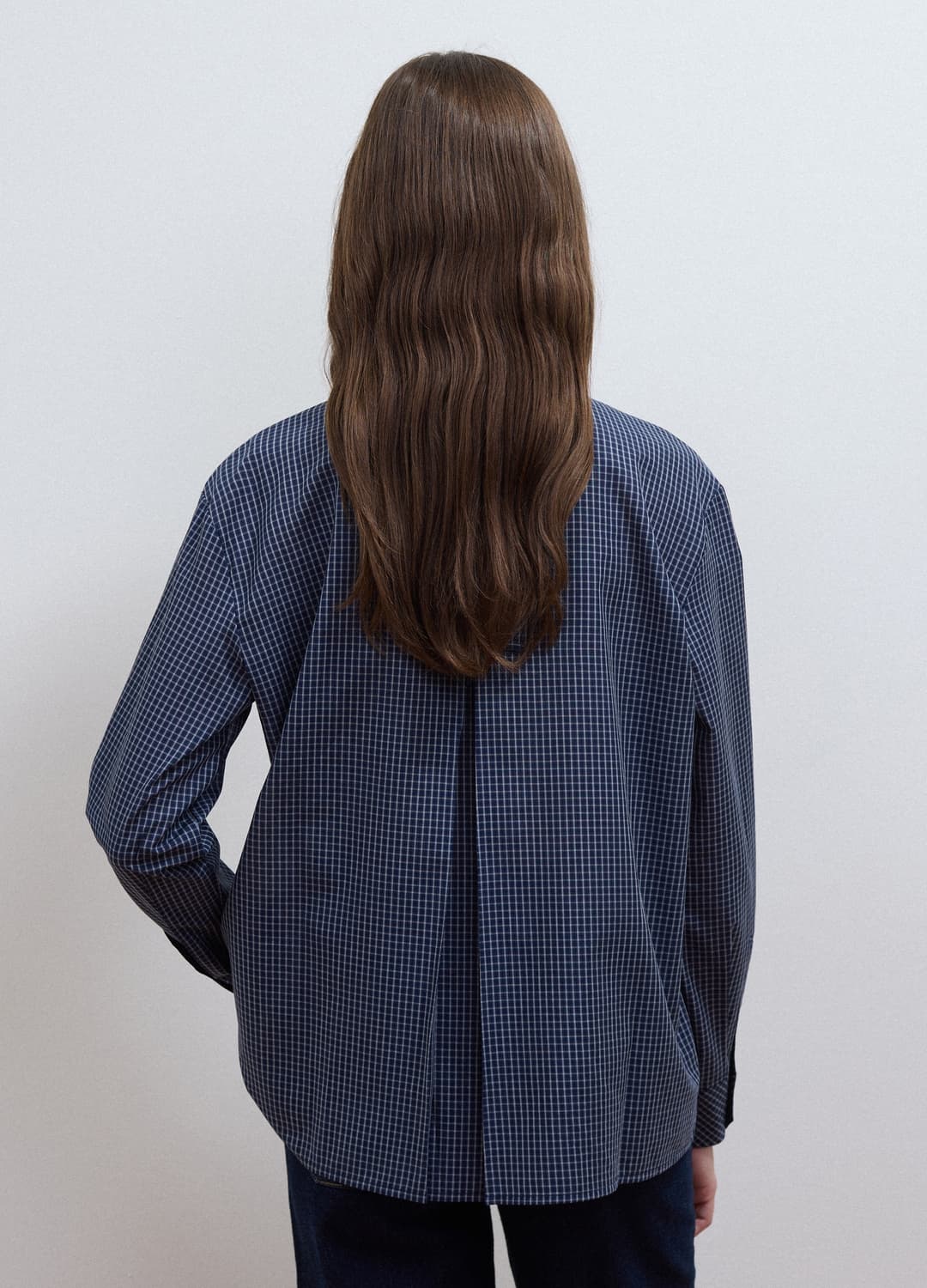 Blaue Regular-fit-hemdbluse Aus Baumwoll- Und Lyocellmix Mit Karomuster | OVS Blaue Regular-fit-hemdbluse Aus Baumwoll- Und Lyocellmix Mit Karomuster - 3 | OVS