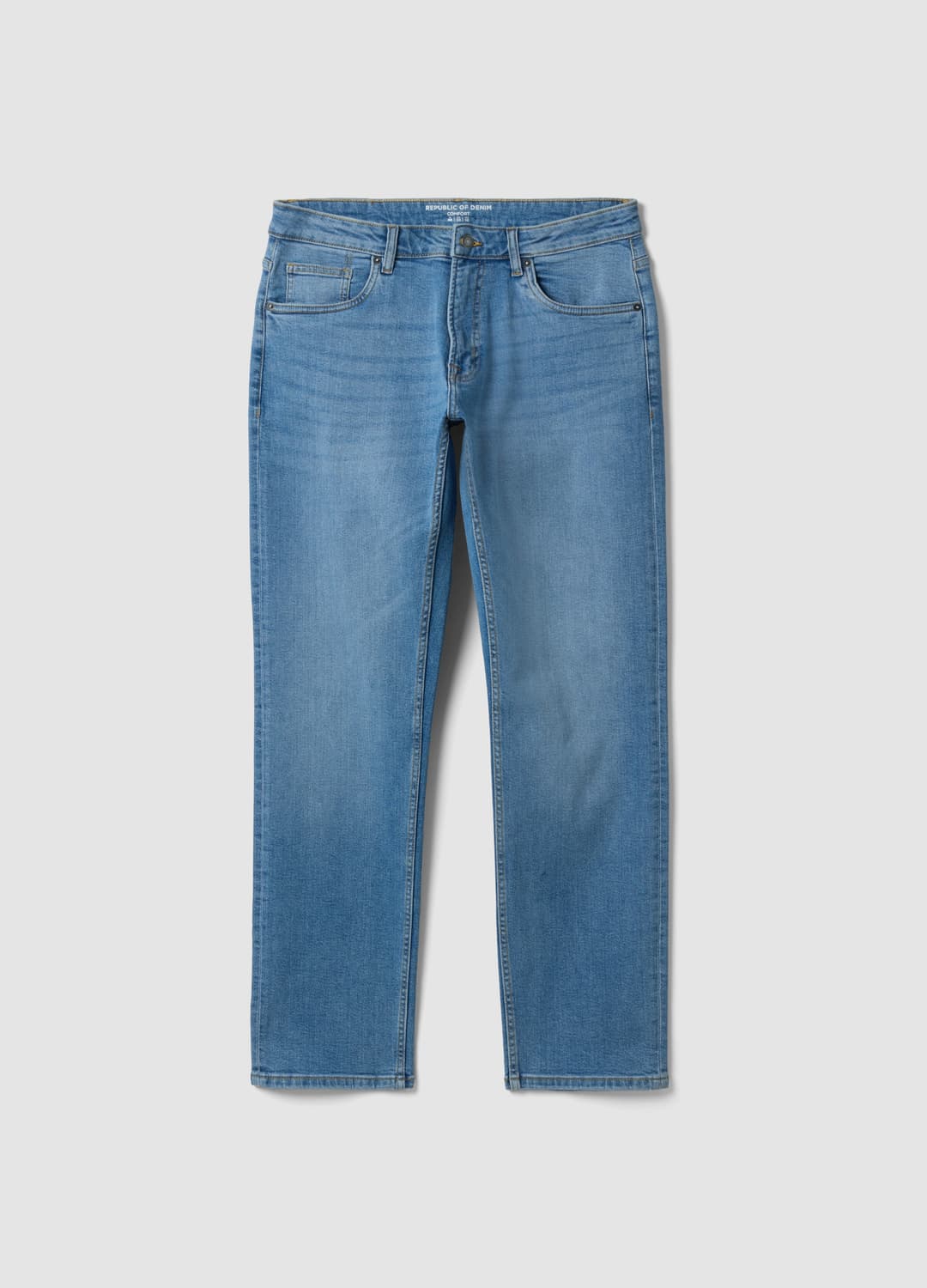 Hellblaue Comfort-fit-jeans Aus Stretch-baumwolle | OVS Hellblaue Comfort-fit-jeans Aus Stretch-baumwolle - 0 | OVS