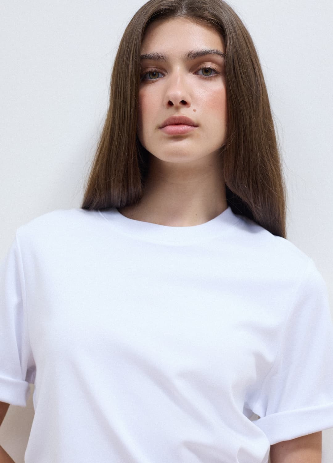 T-shirt Boxy Fit Bianca In Misto Cotone E Viscosa | OVS T-shirt Boxy Fit Bianca In Misto Cotone E Viscosa - 0 | OVS