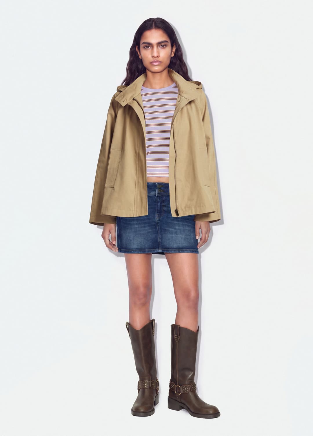 Beiger Parka Aus Baumwollmischung Mit Kapuze | OVS Beiger Parka Aus Baumwollmischung Mit Kapuze - 2 | OVS