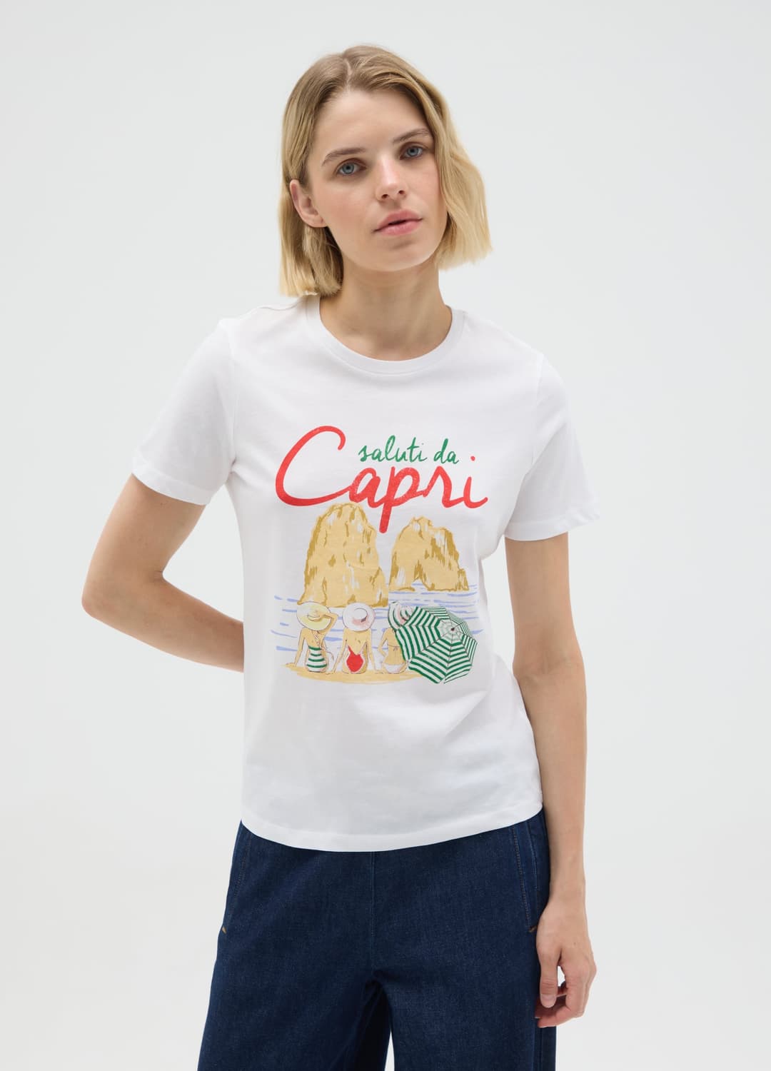 T-shirt In Puro Cotone Bianca Regular Fit | OVS T-shirt In Puro Cotone Bianca Regular Fit - 0 | OVS
