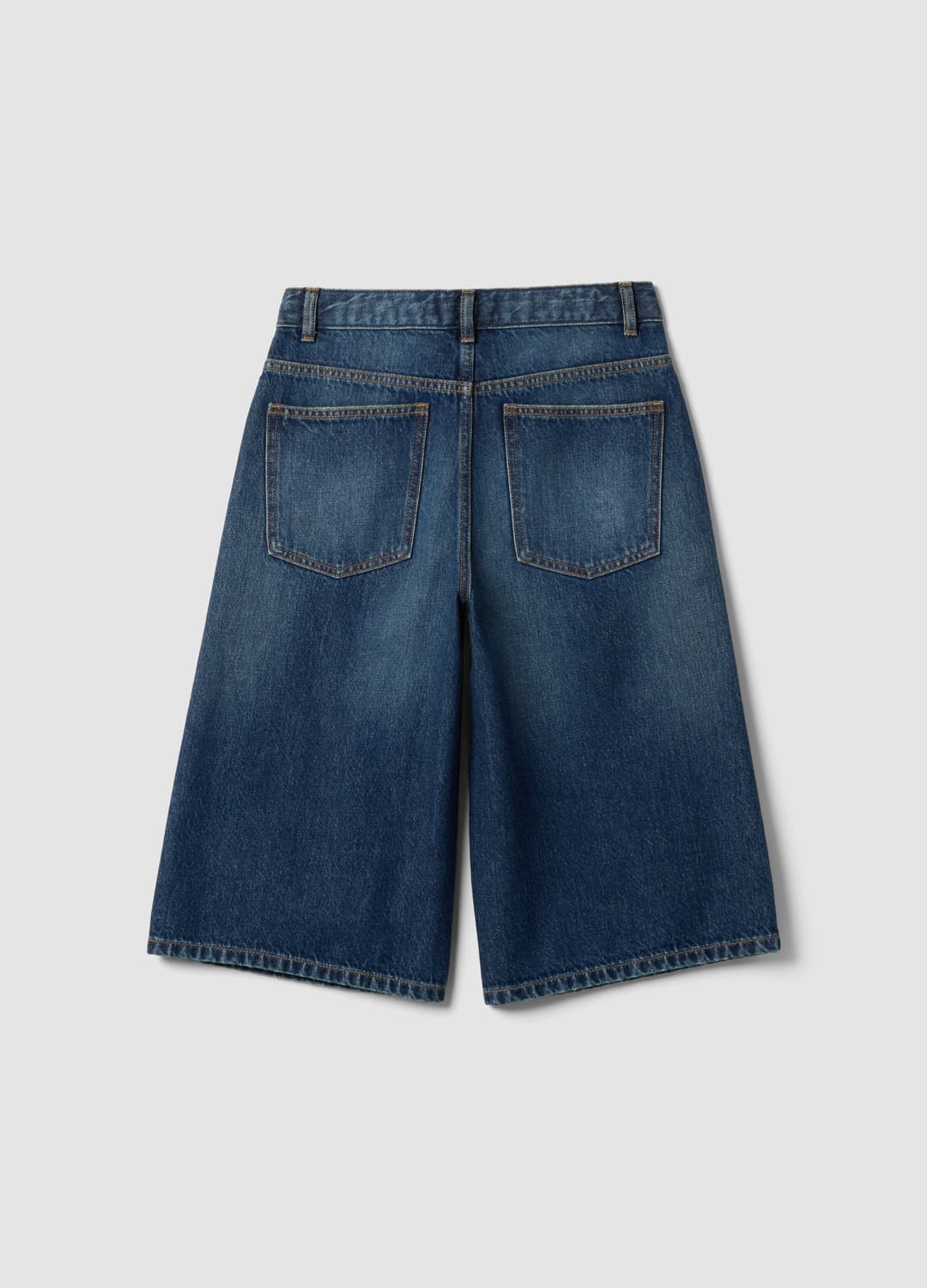 Baggy Jeans-shorts Aus Blauem Denim Aus Reiner Baumwolle | OVS Baggy Jeans-shorts Aus Blauem Denim Aus Reiner Baumwolle - 5 | OVS