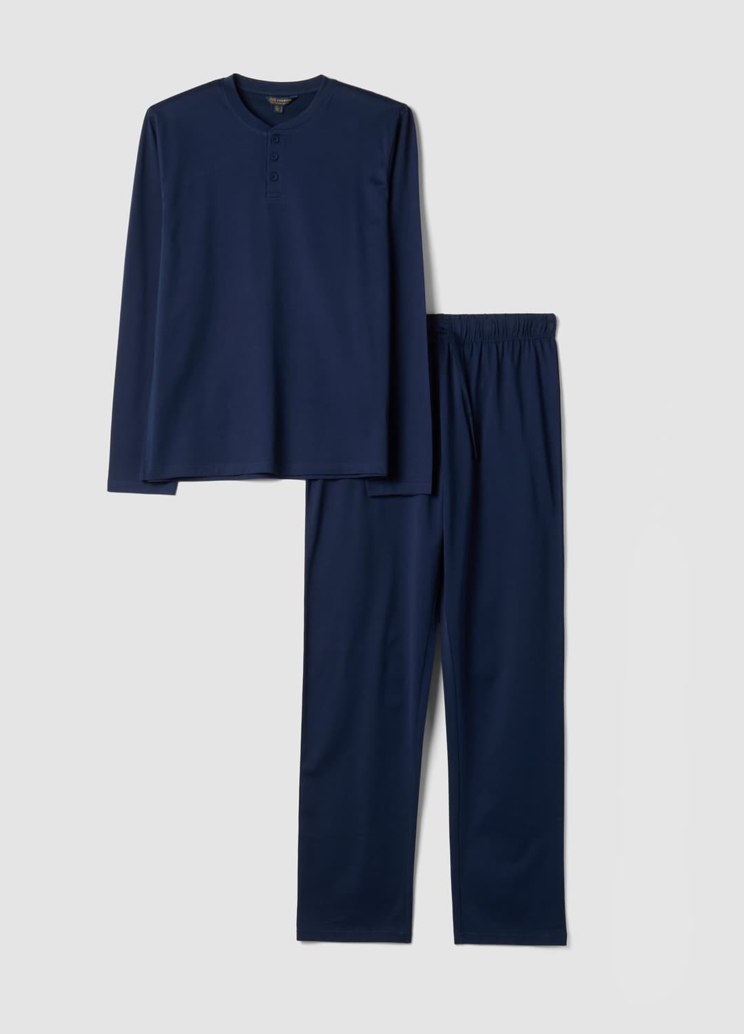 Pigiama Blu In Puro Cotone Organico Con Scollo Serafino Regular Fit | OVS Pigiama Blu In Puro Cotone Organico Con Scollo Serafino Regular Fit - 11 | OVS