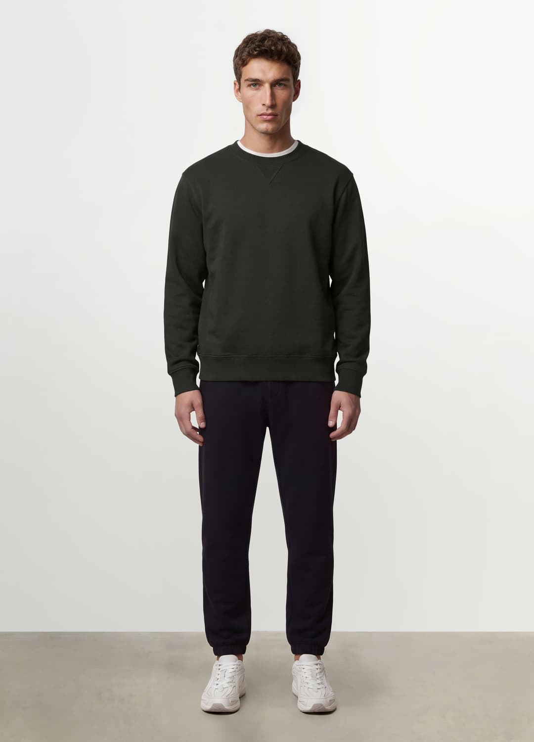 Felpa Blu Girocollo In Misto Cotone Regular Fit | OVS Felpa Blu Girocollo In Misto Cotone Regular Fit - 1 | OVS