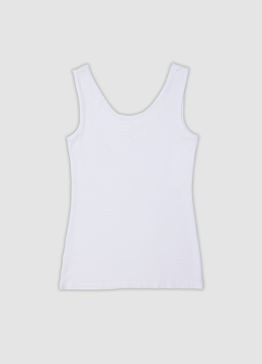 Weißes Tanktop Aus Elastischer Viskose Mit Tiefem V-ausschnitt Und Spitzenbesatz | OVS Weißes Tanktop Aus Elastischer Viskose Mit Tiefem V-ausschnitt Und Spitzenbesatz - 6 | OVS