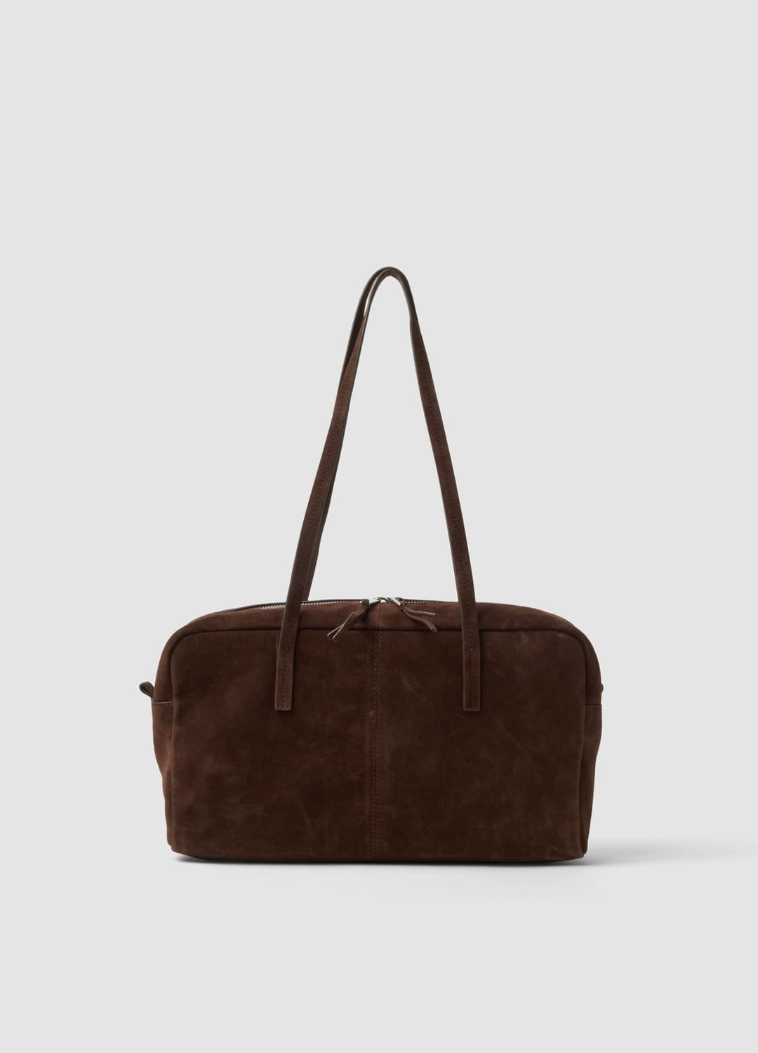 Borsa Marrone In Vera Pelle Con Doppi Manici E Zip | OVS Borsa Marrone In Vera Pelle Con Doppi Manici E Zip - 0 | OVS