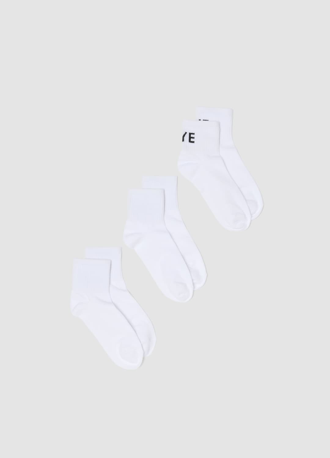 3er-pack Weiße Socken Aus Baumwollmischung | OVS 3er-pack Weiße Socken Aus Baumwollmischung - 0 | OVS