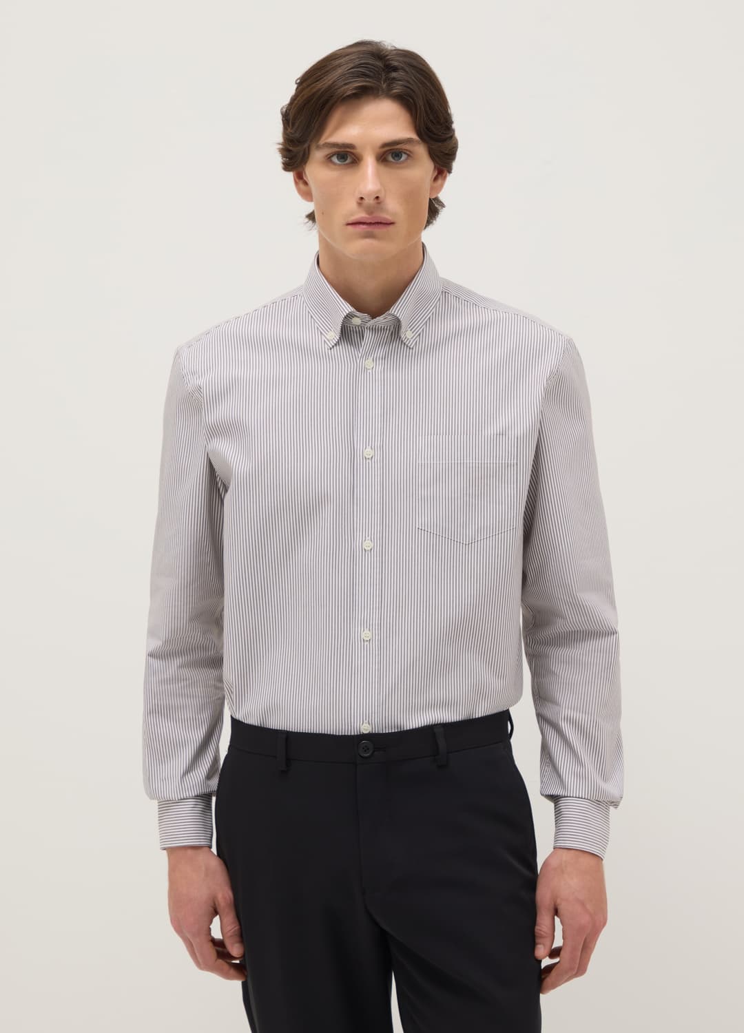 Camicia A Righe Regular Fit In Tessuto Coolmax® | OVS Camicia A Righe Regular Fit In Tessuto Coolmax® - 0 | OVS