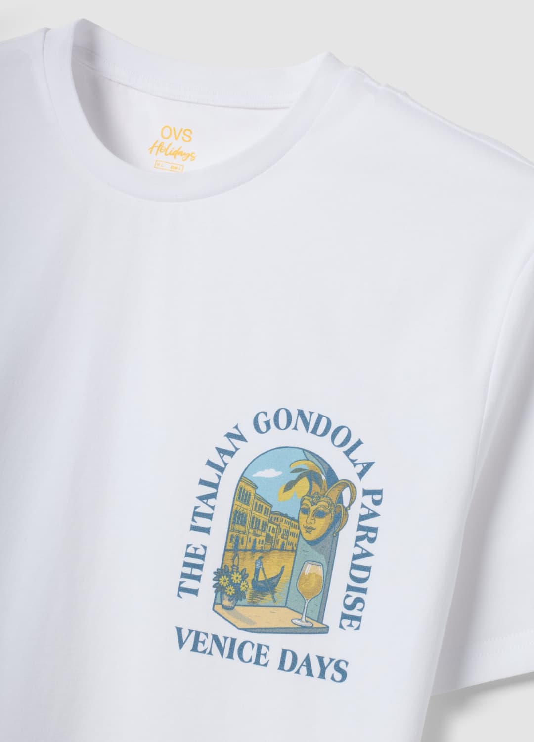 T-shirt Bianca In Puro Cotone Con Stampa Regular Fit | OVS T-shirt Bianca In Puro Cotone Con Stampa Regular Fit - 5 | OVS