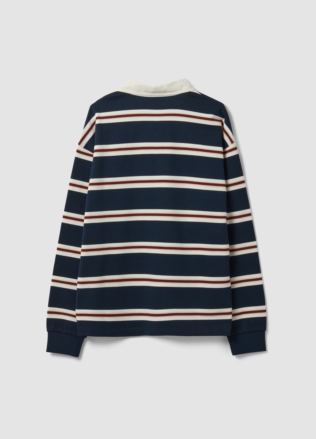 Polo Rugby Blu A Righe In Puro Cotone Con Colletto Classico | OVS Polo Rugby Blu A Righe In Puro Cotone Con Colletto Classico - 6 | OVS