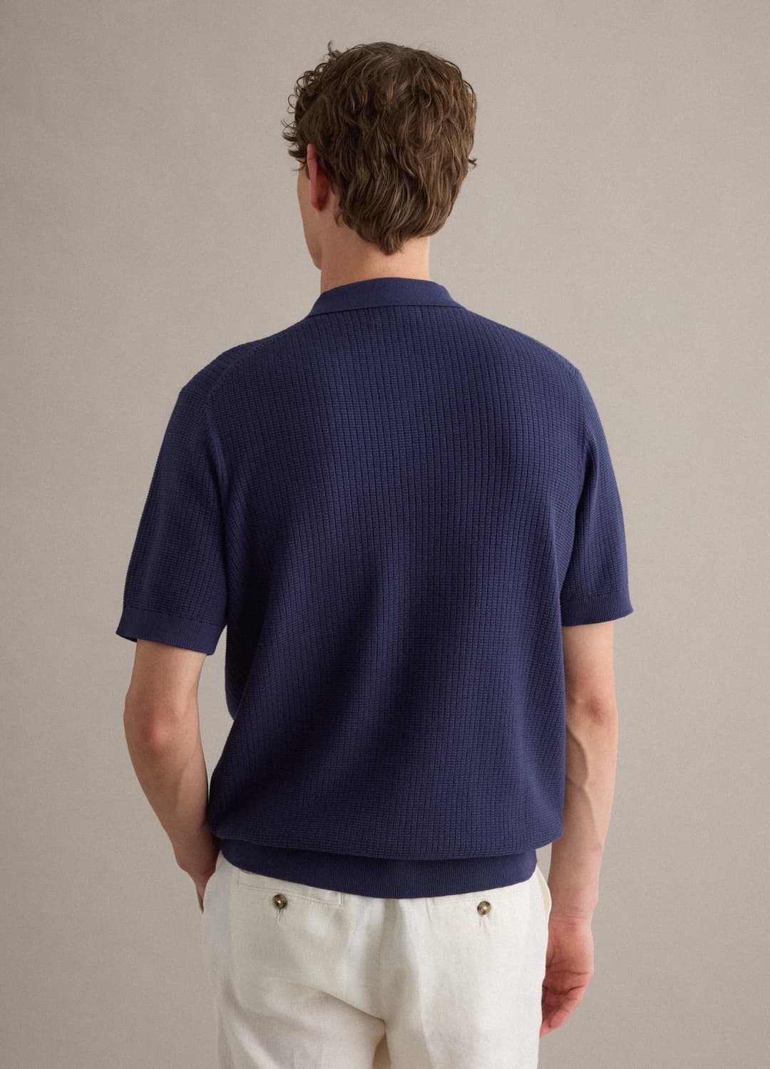 Polo Blu In Puro Cotone Con Taschino Regular Fit | OVS Polo Blu In Puro Cotone Con Taschino Regular Fit - 3 | OVS