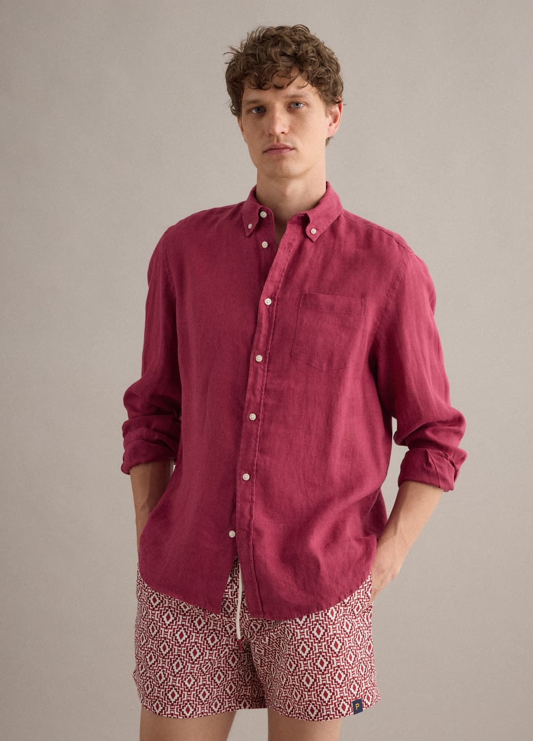 Boxer Mare Rosso Con Stampa Geometrica | OVS Boxer Mare Rosso Con Stampa Geometrica - 0 | OVS