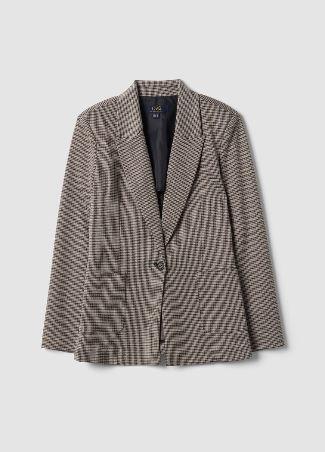Blazer Beige In Viscosa Elasticizzata A Fantasia | OVS Blazer Beige In Viscosa Elasticizzata A Fantasia - 4 | OVS