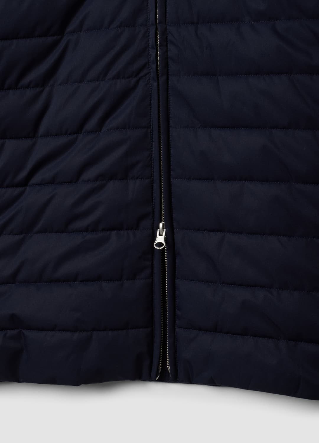 Blaue Jacke Aus Reiner Baumwolle Mit Reißverschluss Und Strickärmeln | OVS Blaue Jacke Aus Reiner Baumwolle Mit Reißverschluss Und Strickärmeln - 1 | OVS
