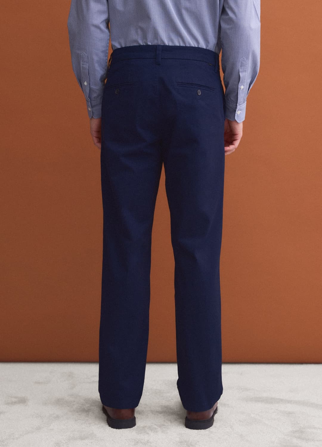 Pantaloni Chino Blu In Twill Di Cotone Elasticizzato Regular Fit | OVS Pantaloni Chino Blu In Twill Di Cotone Elasticizzato Regular Fit - 2 | OVS