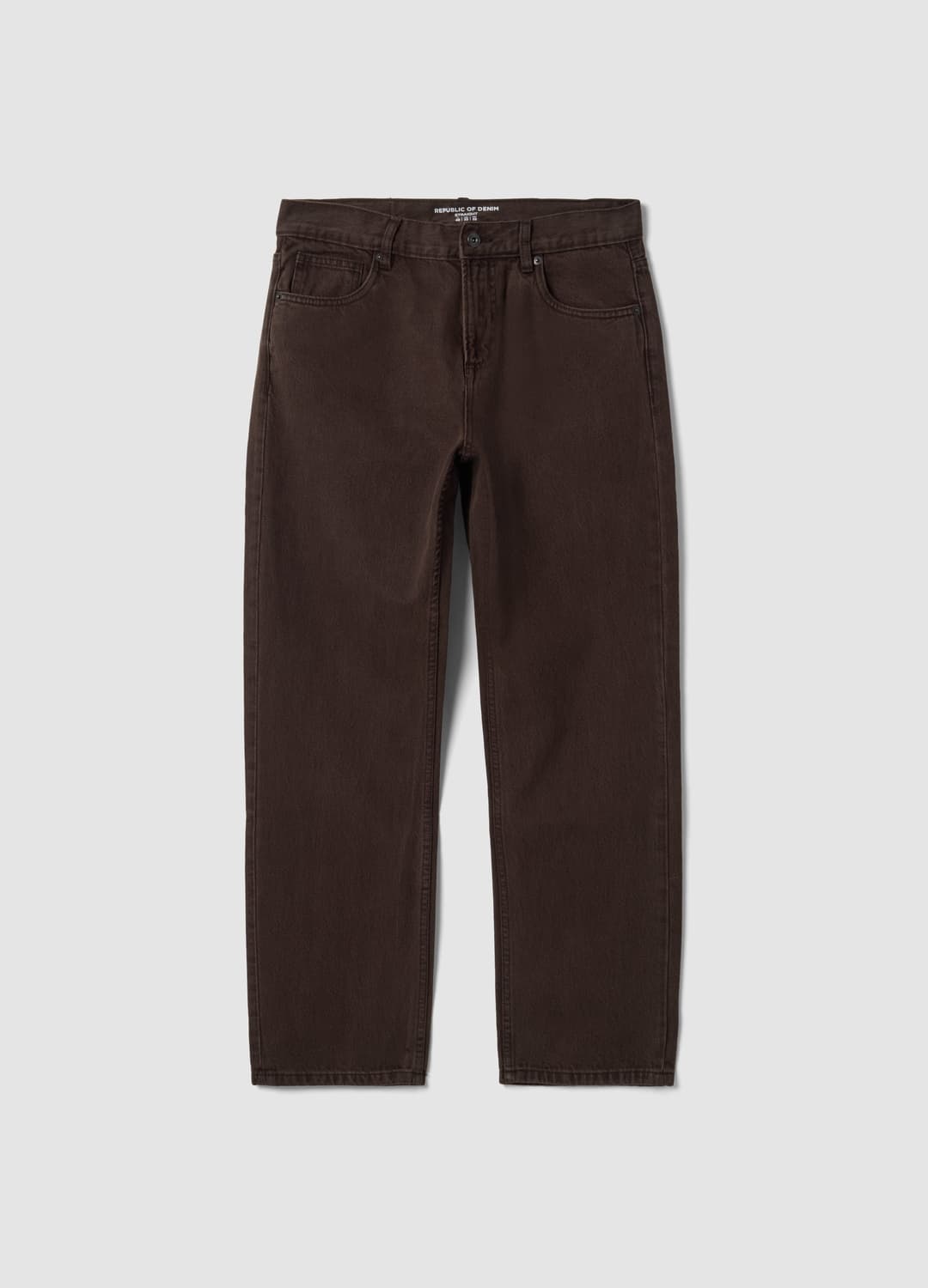 Braune Straight-fit-jeans Aus 100 % Baumwolle | OVS Braune Straight-fit-jeans Aus 100 % Baumwolle - 4 | OVS