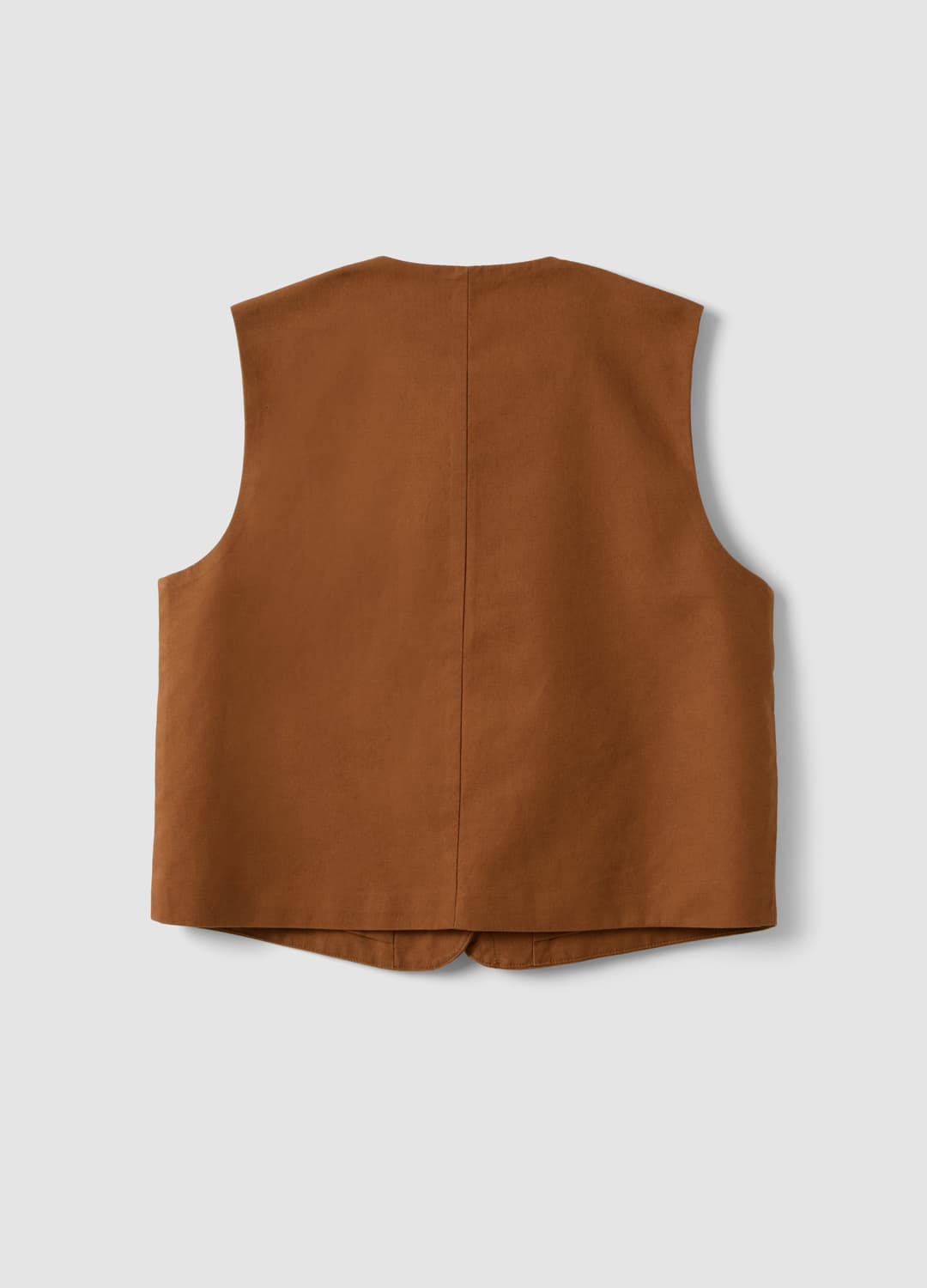 Gilet Marrone In Misto Lino E Lyocell Con Ricami Applicati | OVS Gilet Marrone In Misto Lino E Lyocell Con Ricami Applicati - 6 | OVS