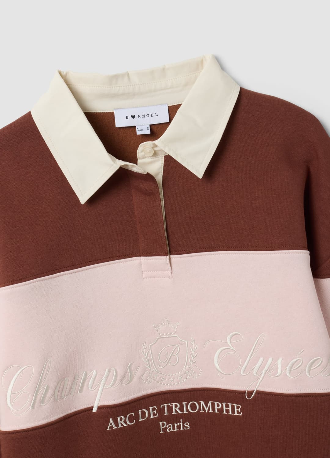Felpa A Righe Marrone In Misto Cotone Con Colletto Relaxed Fit | OVS Felpa A Righe Marrone In Misto Cotone Con Colletto Relaxed Fit - 5 | OVS