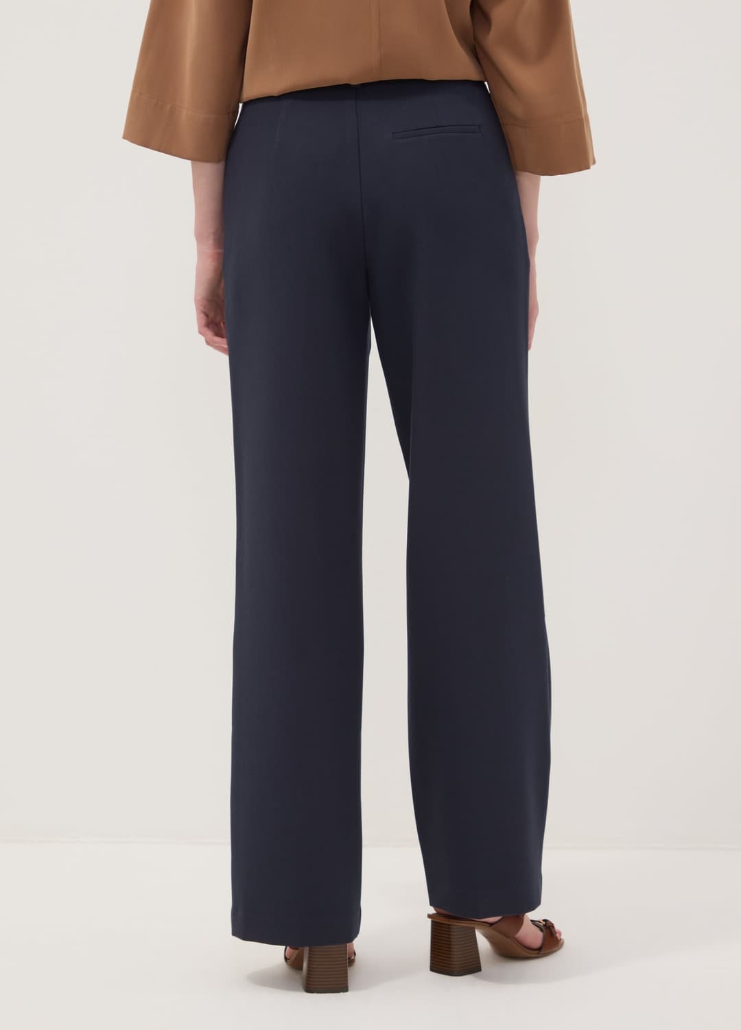 Pantaloni Blu Dritti In Viscosa Elasticizzato | OVS Pantaloni Blu Dritti In Viscosa Elasticizzato - 2 | OVS