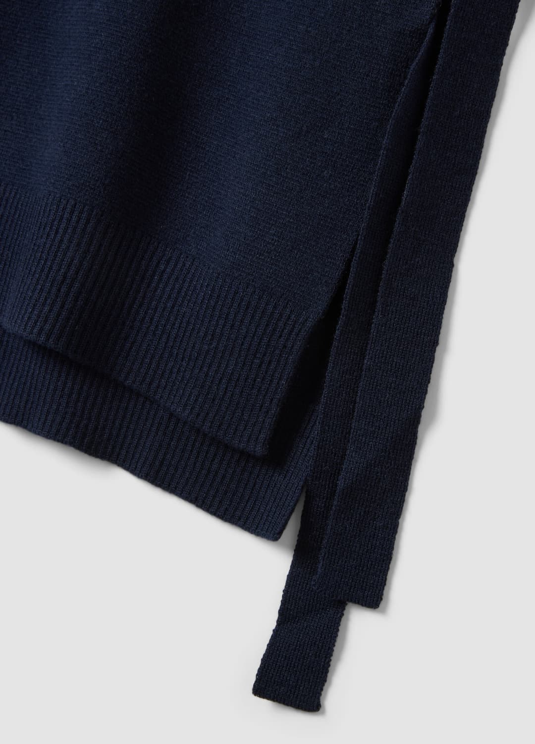 Gilet Blu In Misto Lana A Girocollo E Fascette Annodabili Regular Fit | OVS Gilet Blu In Misto Lana A Girocollo E Fascette Annodabili Regular Fit - 5 | OVS