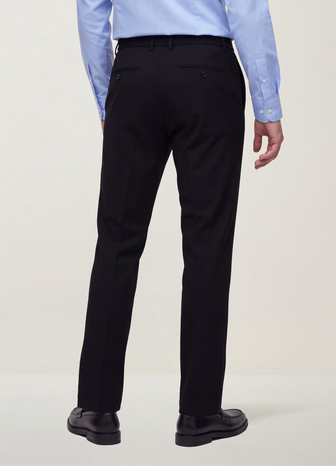 Schwarze Slim-fit-chinohose Aus Elastischem Viskose-twill | OVS Schwarze Slim-fit-chinohose Aus Elastischem Viskose-twill - 2 | OVS