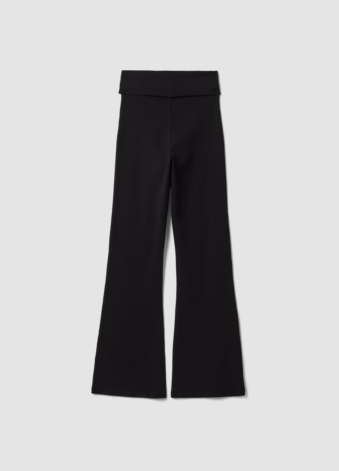 Leggings Neri Flare Fit In Puro Cotone A Costine | OVS Leggings Neri Flare Fit In Puro Cotone A Costine - 6 | OVS
