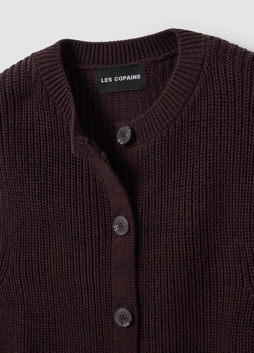 Gilet Marrone In Puro Cotone A Maglia Con Girocollo Regular Fit | OVS Gilet Marrone In Puro Cotone A Maglia Con Girocollo Regular Fit - 5 | OVS
