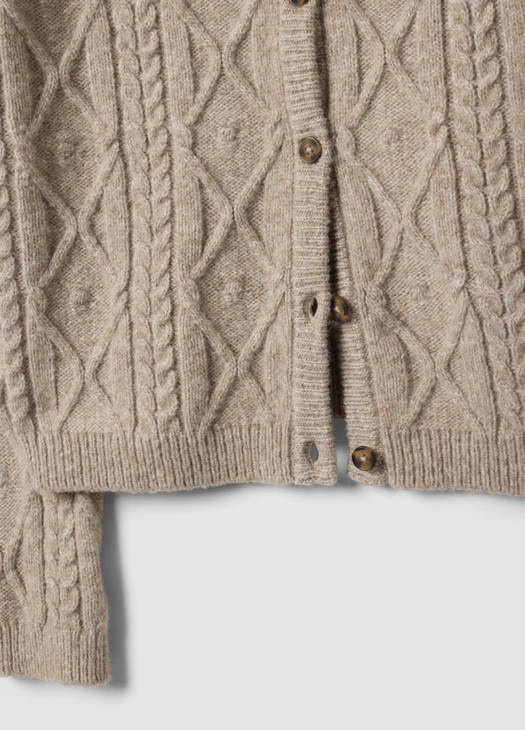 Cardigan Grigio In Misto Lana A Trecce | OVS Cardigan Grigio In Misto Lana A Trecce - 5 | OVS