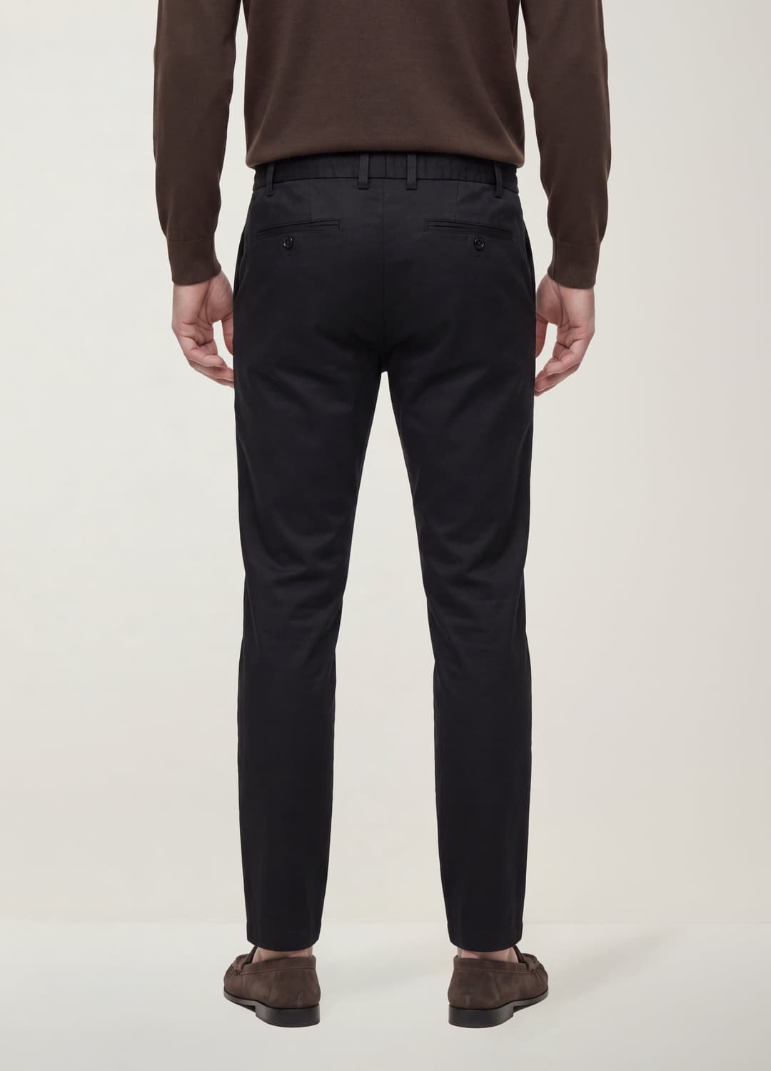 Pantaloni Chino Neri In Lyocell E Cotone Elasticizzato Slim Fit | OVS Pantaloni Chino Neri In Lyocell E Cotone Elasticizzato Slim Fit - 2 | OVS