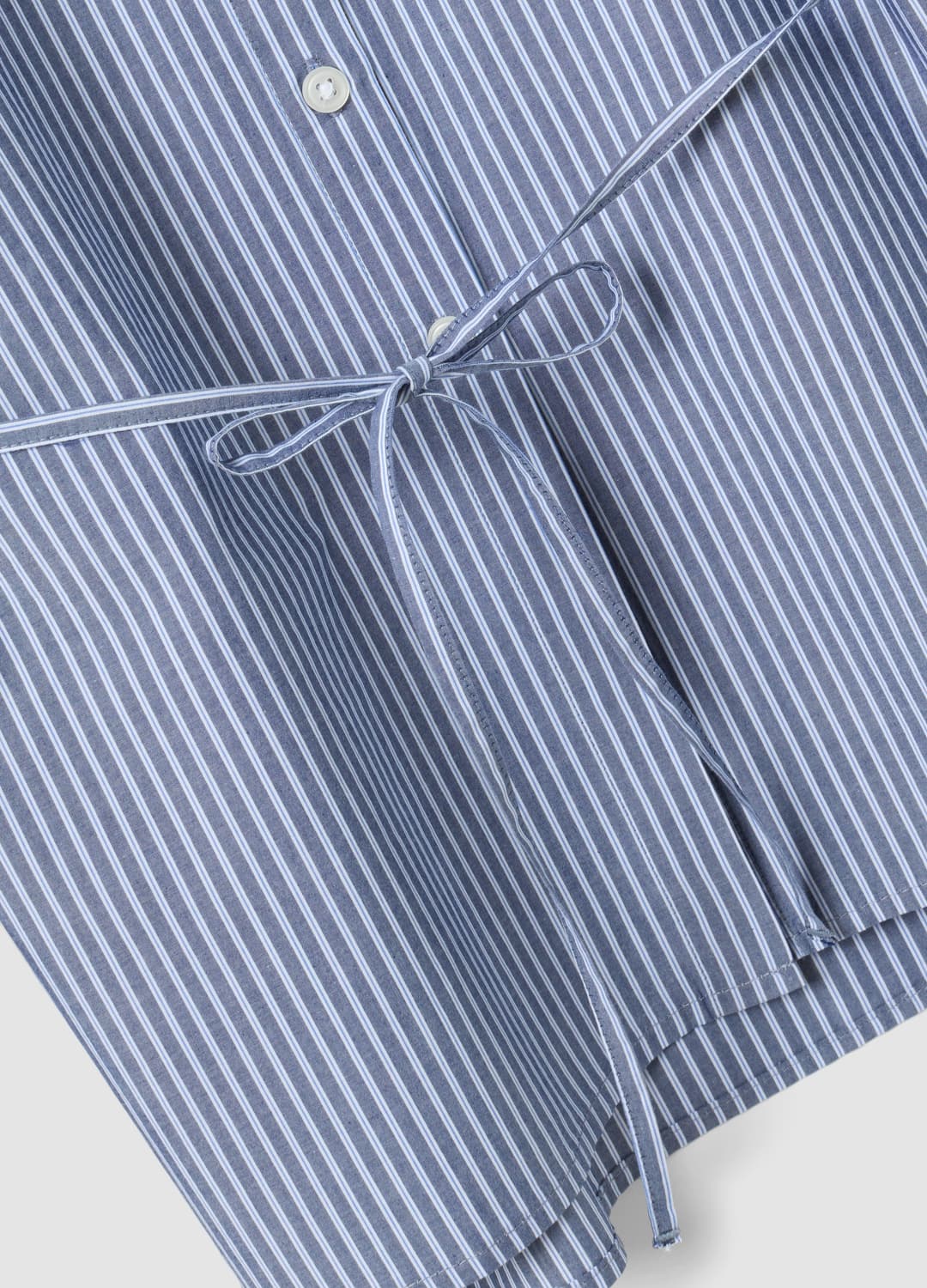 Camicia Blu A Righe In Popeline Di Puro Cotone Regular Fit | OVS Camicia Blu A Righe In Popeline Di Puro Cotone Regular Fit - 5 | OVS