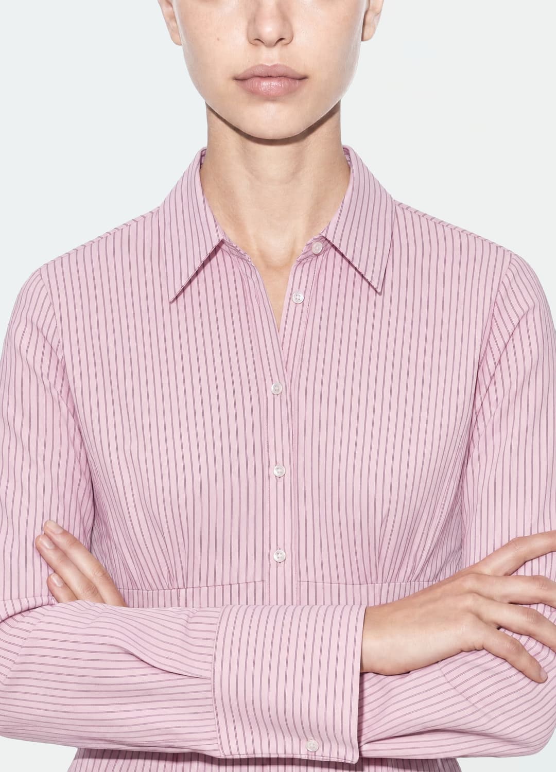 Camicia Rosa A Righe In Cotone Elasticizzato Slim Fit | OVS Camicia Rosa A Righe In Cotone Elasticizzato Slim Fit - 2 | OVS