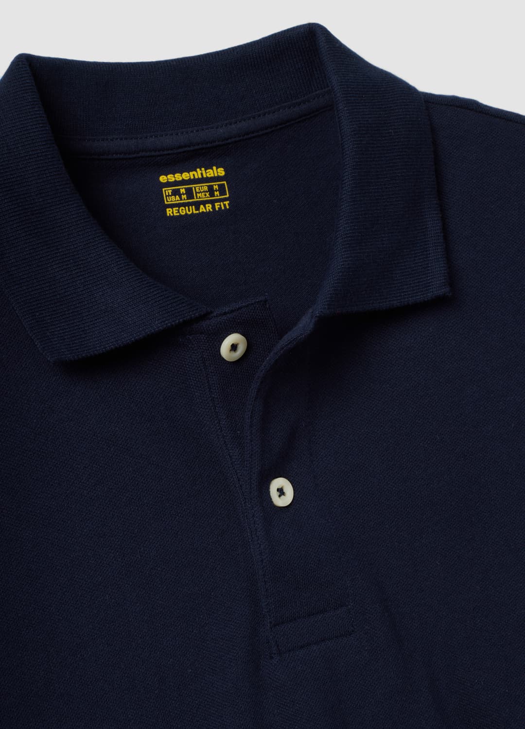 Polo Blu In Puro Cotone Piquet Con Colletto Classico Regular Fit | OVS Polo Blu In Puro Cotone Piquet Con Colletto Classico Regular Fit - 6 | OVS