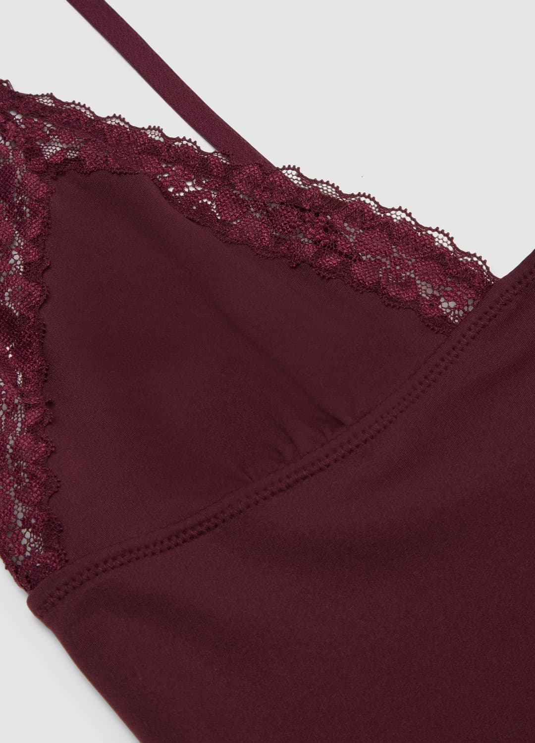Rotes Regular-fit-trägertop Mit Spitzenbesatz Und Dünnen Trägern | OVS Rotes Regular-fit-trägertop Mit Spitzenbesatz Und Dünnen Trägern - 5 | OVS