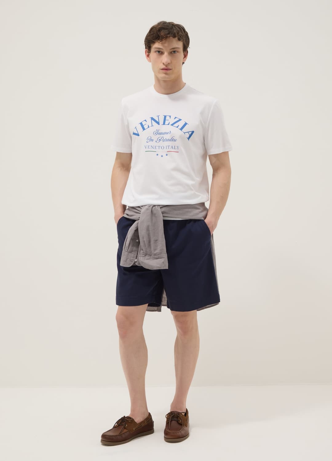 T-shirt Bianca In Puro Cotone Con Stampa Frontale Regular Fit | OVS T-shirt Bianca In Puro Cotone Con Stampa Frontale Regular Fit - 1 | OVS