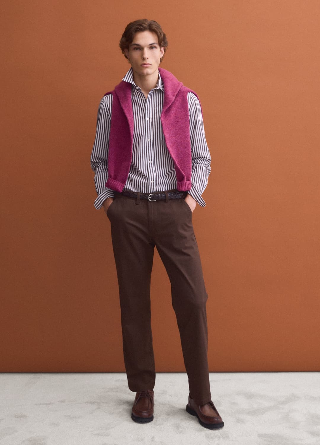 Camicia Bianca In Popeline Di Puro Cotone A Righe Regular Fit | OVS Camicia Bianca In Popeline Di Puro Cotone A Righe Regular Fit - 1 | OVS
