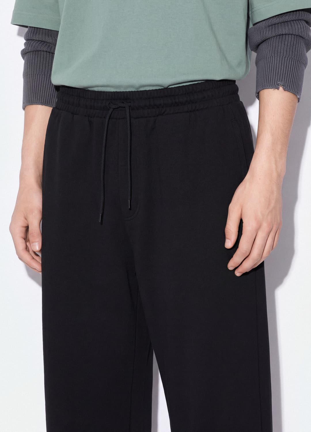 Schwarze Jogger Aus Reiner Baumwolle Mit Elastischem Bund | OVS Schwarze Jogger Aus Reiner Baumwolle Mit Elastischem Bund - 3 | OVS