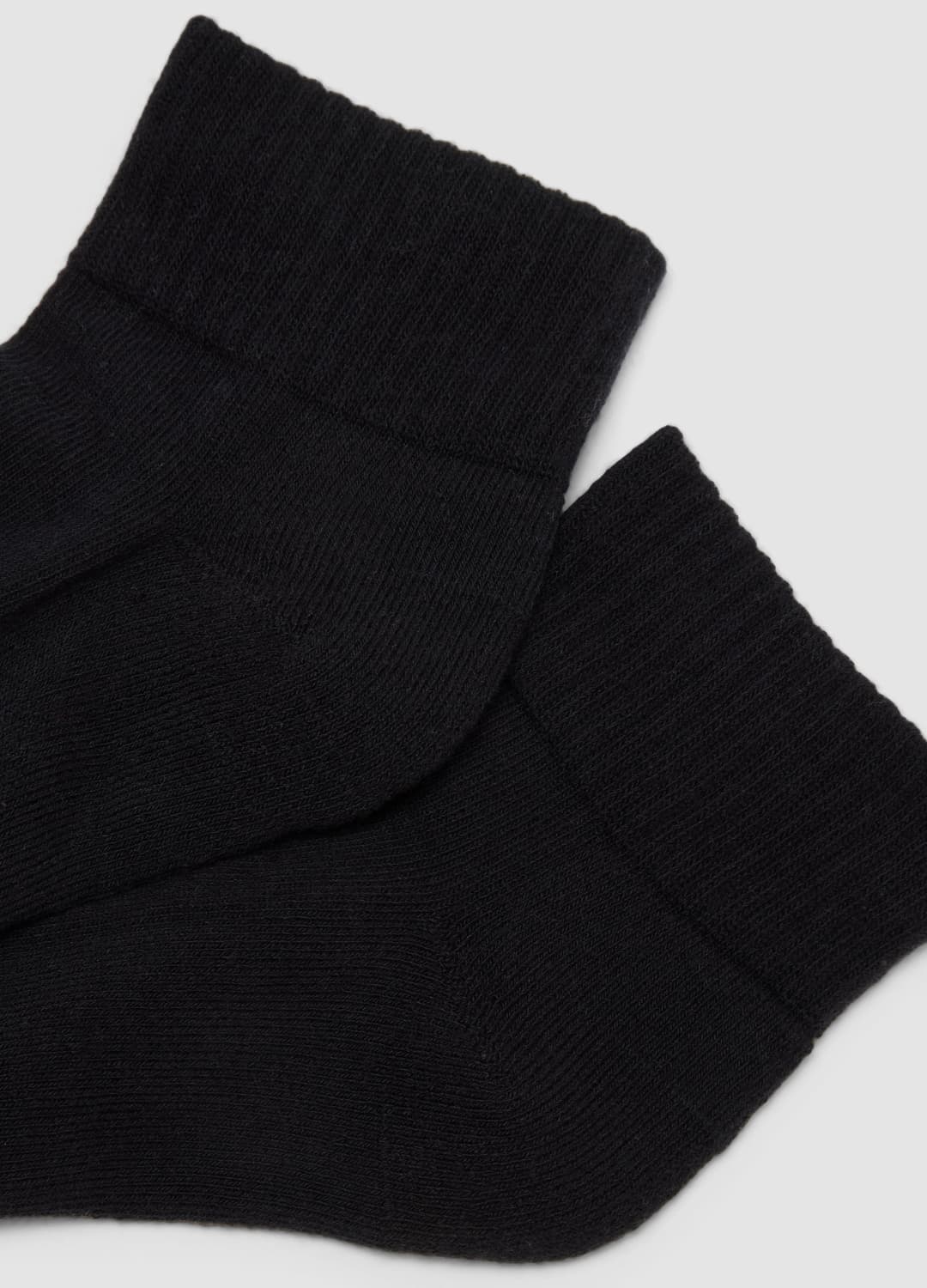 2er-pack Schwarze Sport-knöchelsocken Aus Elastischer Bio-baumwolle | OVS 2er-pack Schwarze Sport-knöchelsocken Aus Elastischer Bio-baumwolle - 1 | OVS