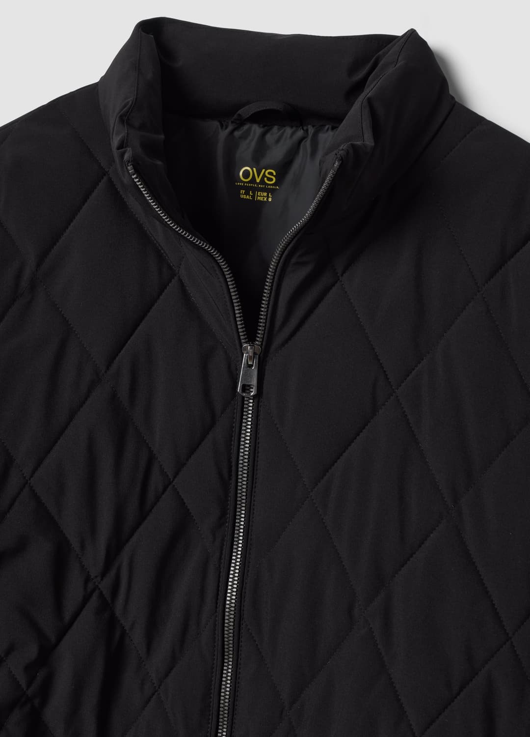 Giacca Nera In Tessuto Elasticizzato Con Zip | OVS Giacca Nera In Tessuto Elasticizzato Con Zip - 1 | OVS
