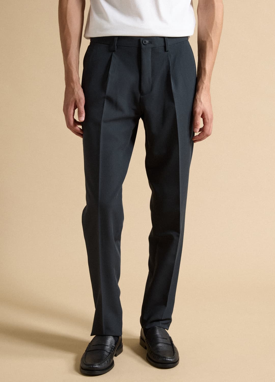 Pantaloni Formali Blu In Twill Di Viscosa Elasticizzata Slim Fit | OVS Pantaloni Formali Blu In Twill Di Viscosa Elasticizzata Slim Fit - 1 | OVS