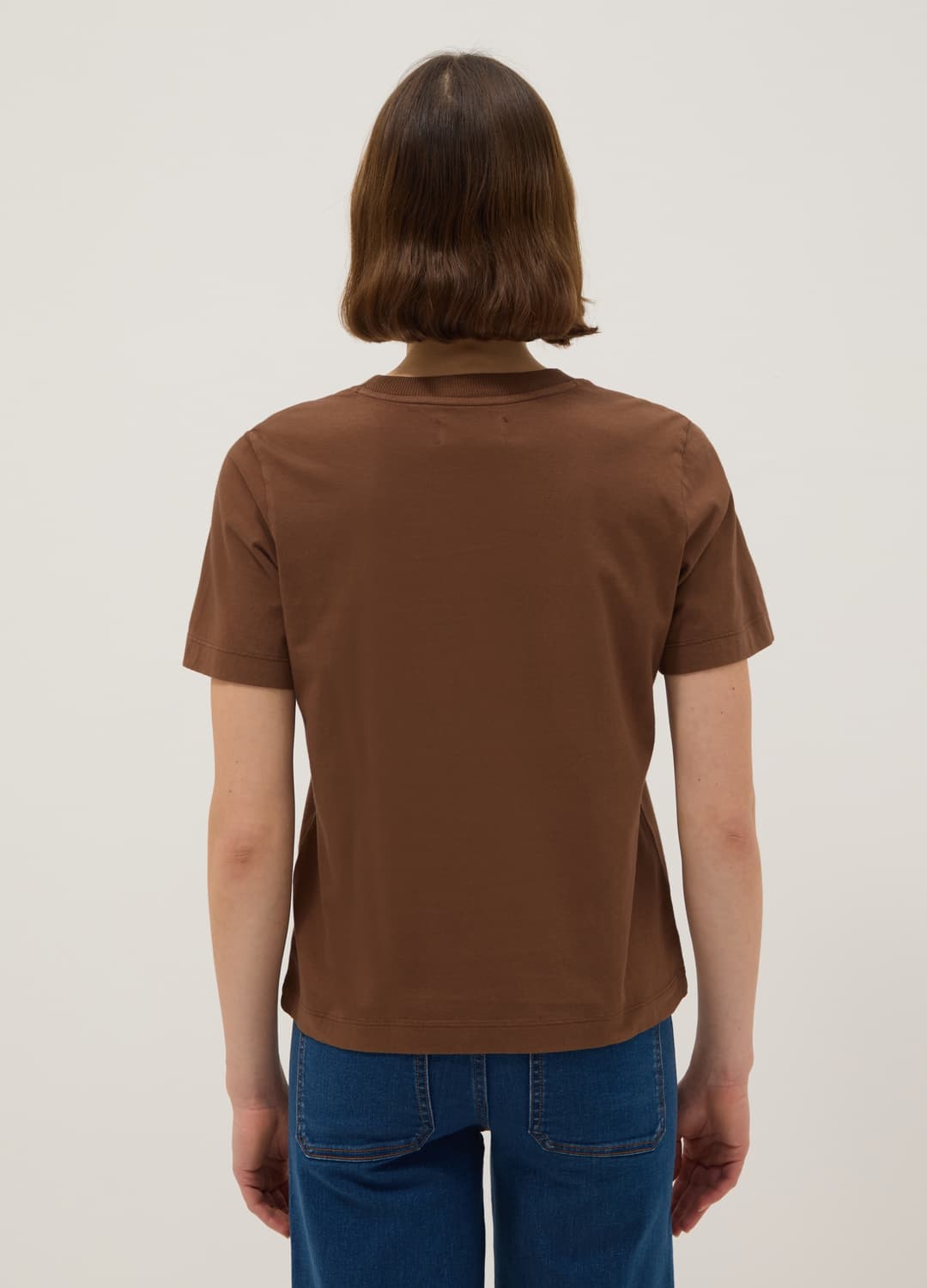 Braunes T-shirt Aus Reiner Baumwolle | OVS Braunes T-shirt Aus Reiner Baumwolle - 2 | OVS
