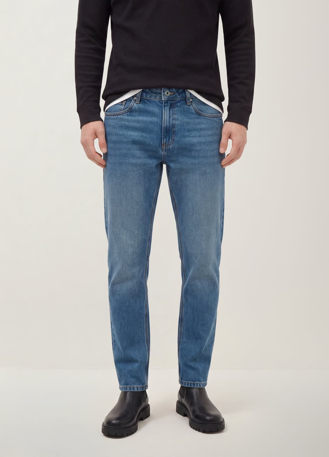 Blaue Denim-jeans Aus Reiner Baumwolle | OVS Blaue Denim-jeans Aus Reiner Baumwolle - 1 | OVS