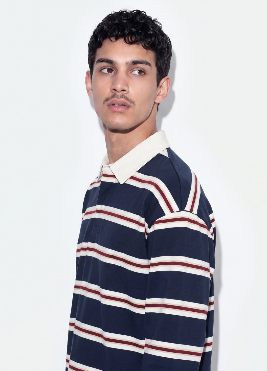 Polo Rugby Blu A Righe In Puro Cotone Con Colletto Classico | OVS Polo Rugby Blu A Righe In Puro Cotone Con Colletto Classico - 0 | OVS