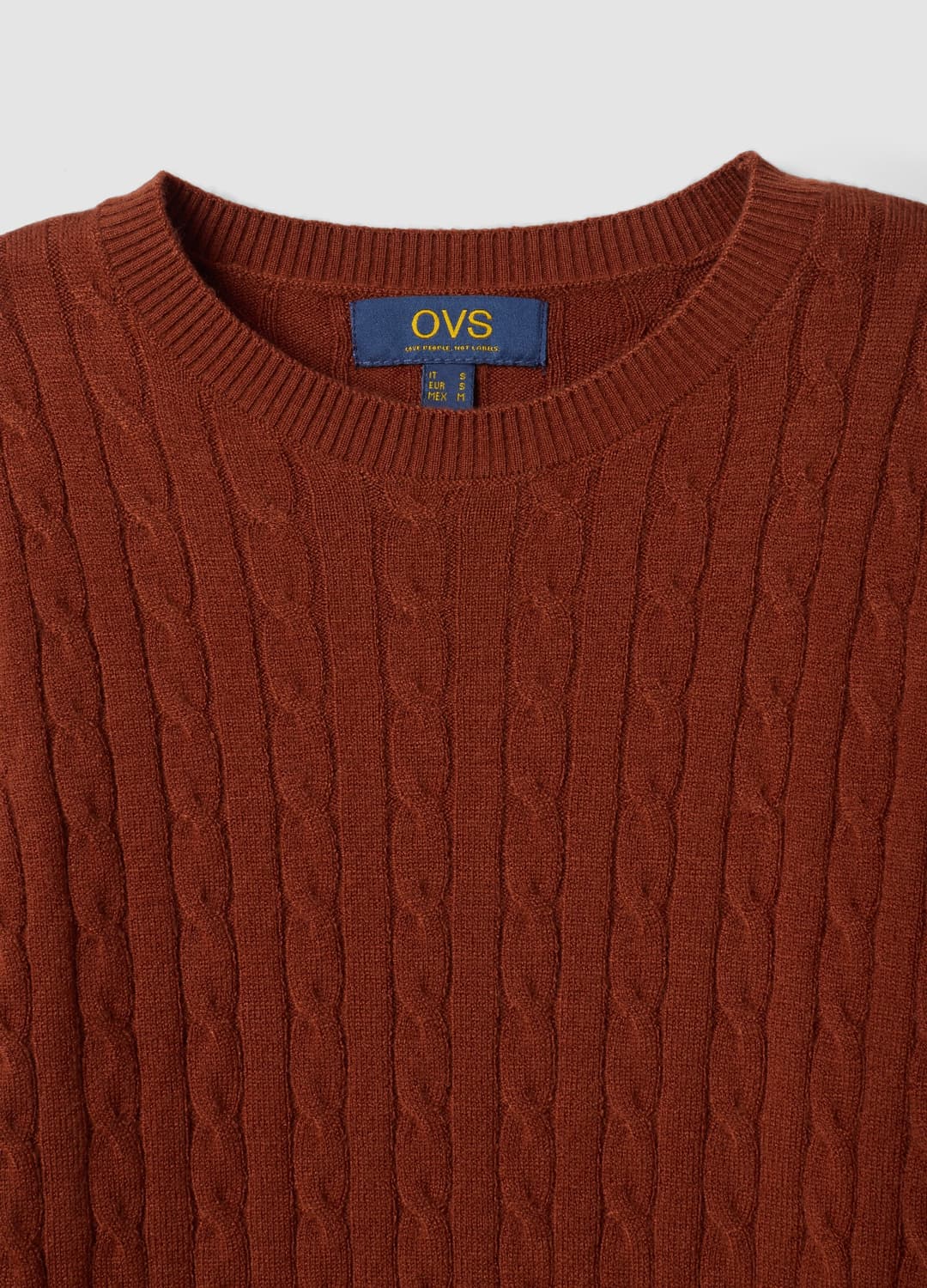 Maglia Girocollo Rossa A Trecce Regular Fit | OVS Maglia Girocollo Rossa A Trecce Regular Fit - 12 | OVS