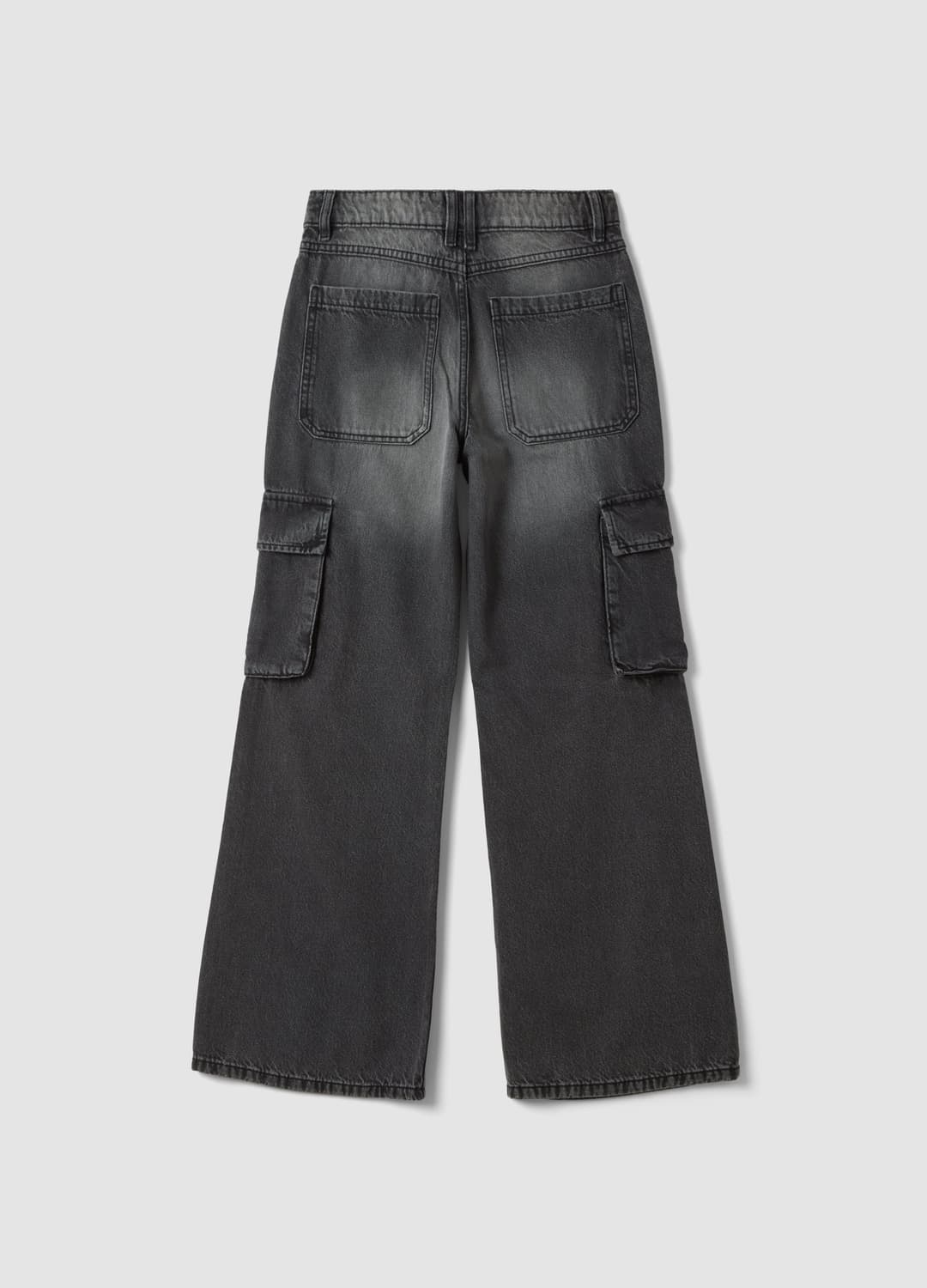 Jeans Grigi Cargo In Puro Cotone Relaxed Fit Per Ragazza | OVS Jeans Grigi Cargo In Puro Cotone Relaxed Fit Per Ragazza - 1 | OVS