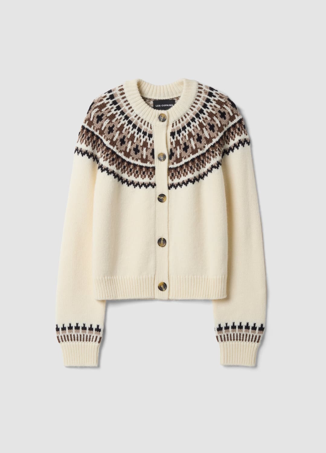 Cardigan Bianco In Misto Lana Jacquard Con Girocollo | OVS Cardigan Bianco In Misto Lana Jacquard Con Girocollo - 4 | OVS