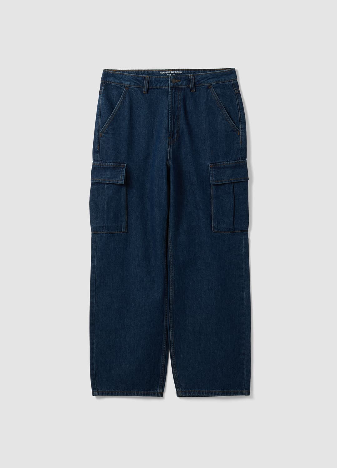 Blaue Cargo-jeans Aus Reiner Baumwolle Mit Wide-leg | OVS Blaue Cargo-jeans Aus Reiner Baumwolle Mit Wide-leg - 11 | OVS