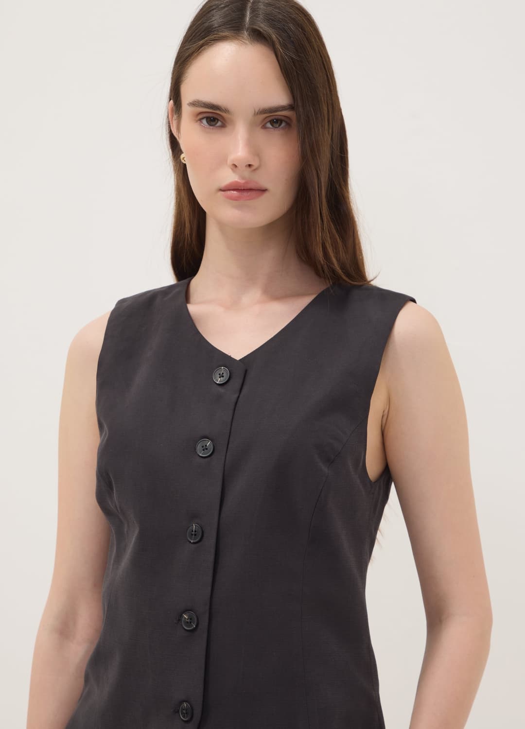 Gilet Nero In Misto Viscosa Slim Fit | OVS Gilet Nero In Misto Viscosa Slim Fit - 0 | OVS